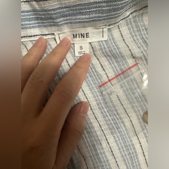 Mine Lightweight blue plaid dress size S - Picture 5 of 5